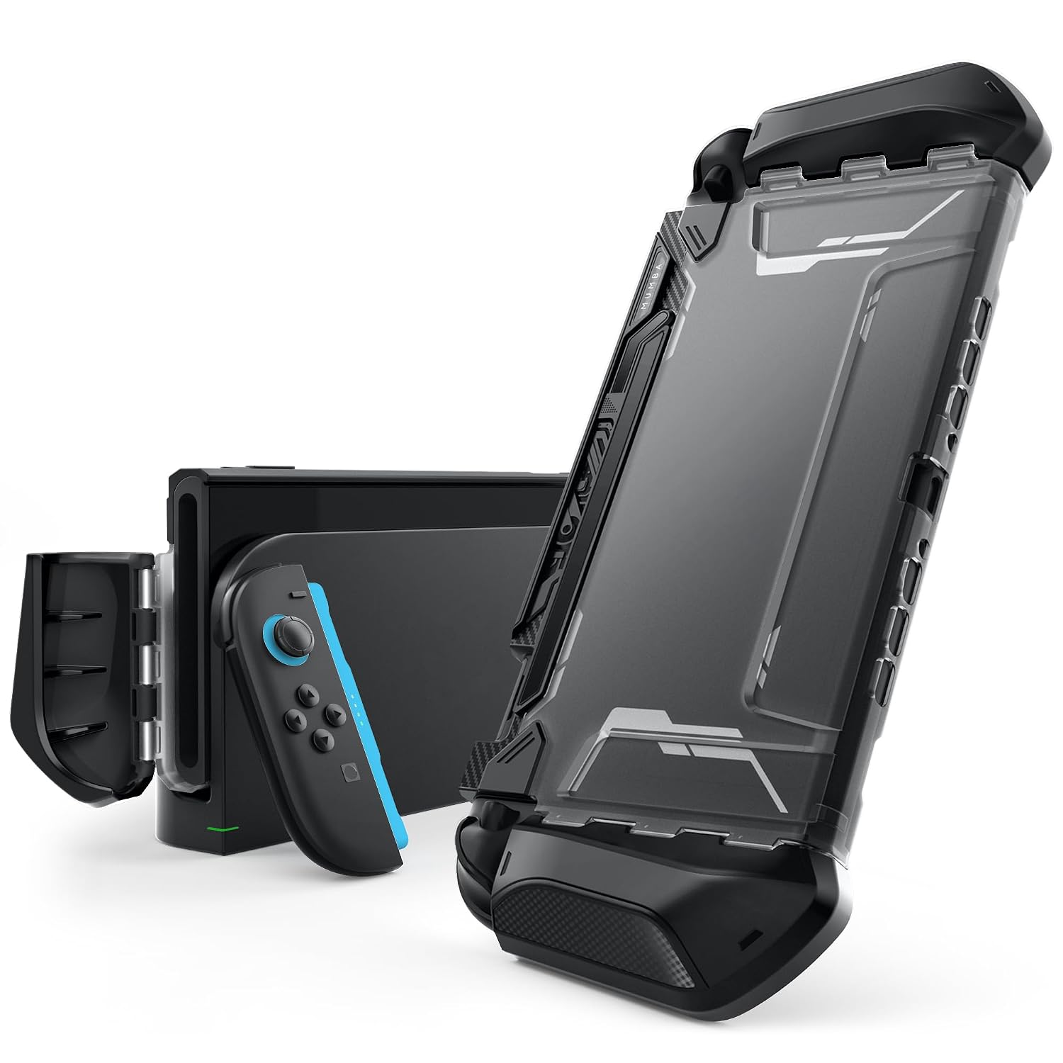 FUNDA PROTECTORA MUMBA BLADE SERIES PARA NINTENDO SWITCH 2 COLOR OSCURO - 1