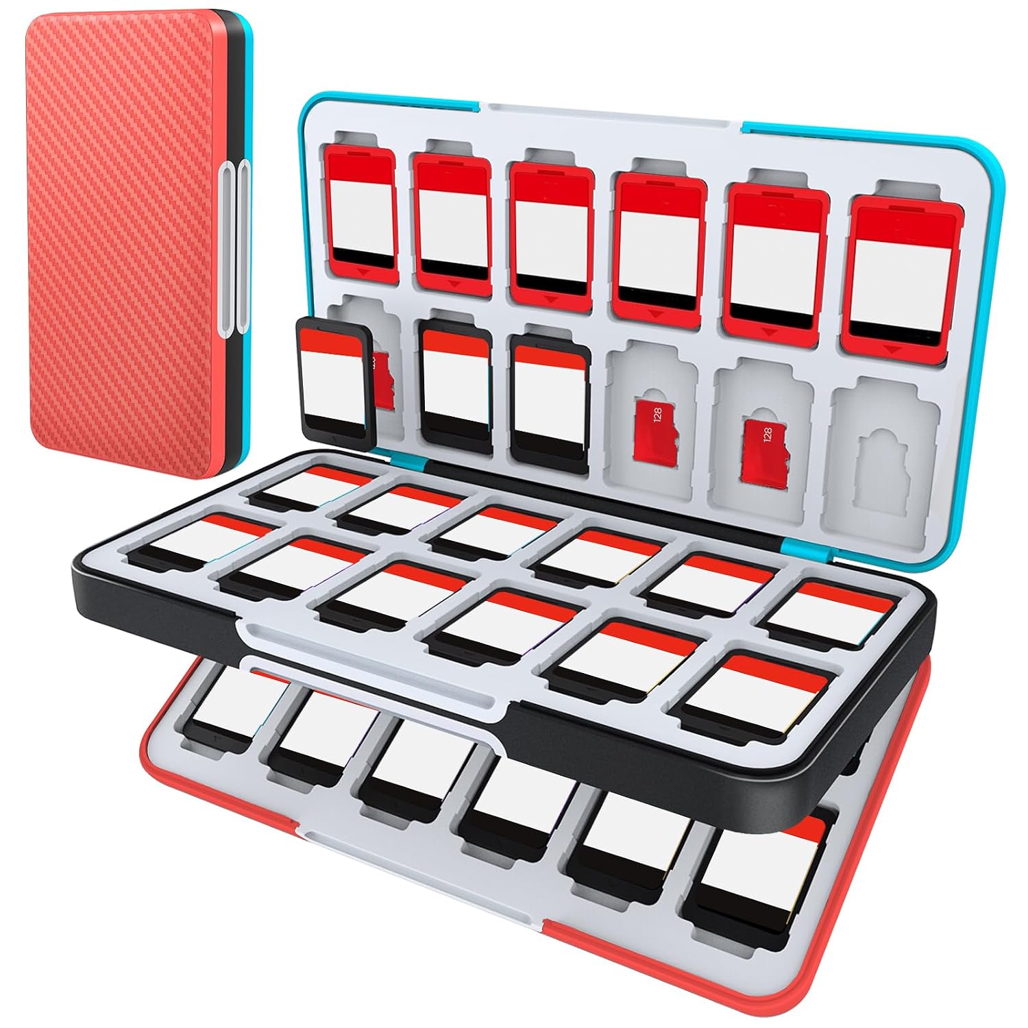 ESTUCHE PARA TARJETAS DE JUEGO HEIYING COMPATIBLE CON NINTENDO SWITCH 2 Y TARJETAS MICRO SD - 1