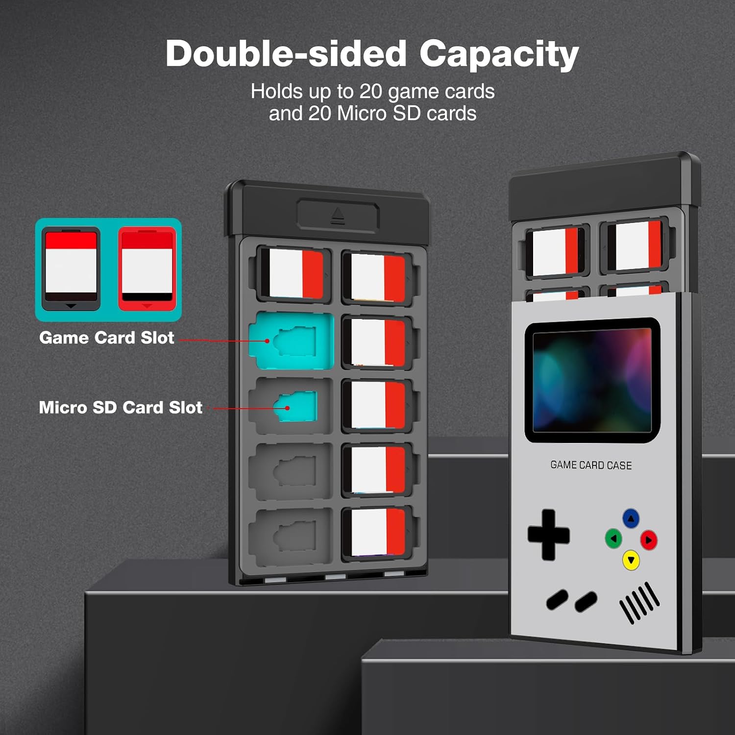 ESTUCHE PARA JUEGOS HEIYING SWITCH CON 40 RANURAS PARA NINTENDO SWITCH 2 - 2