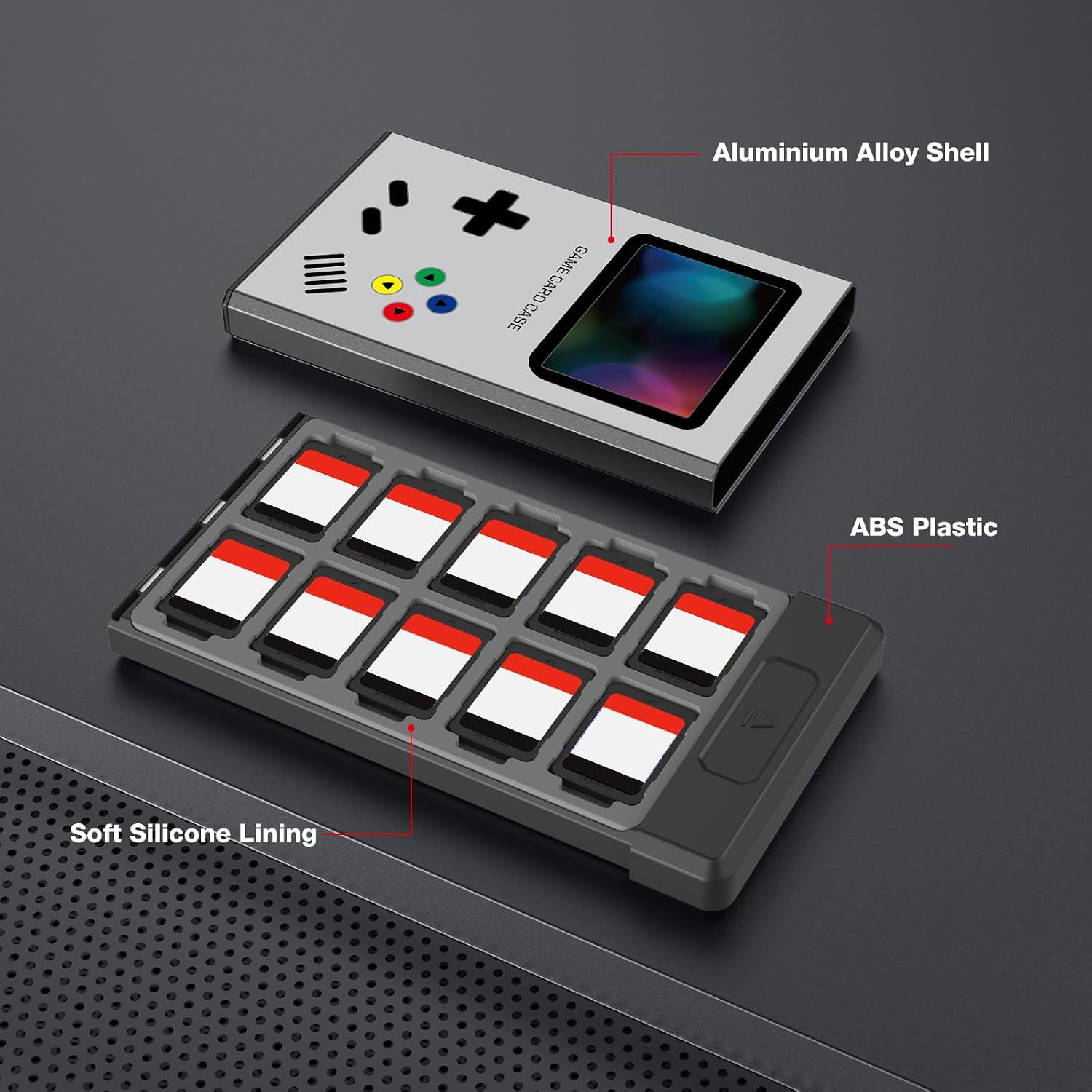 ESTUCHE PARA JUEGOS HEIYING SWITCH CON 40 RANURAS PARA NINTENDO SWITCH 2 - 4