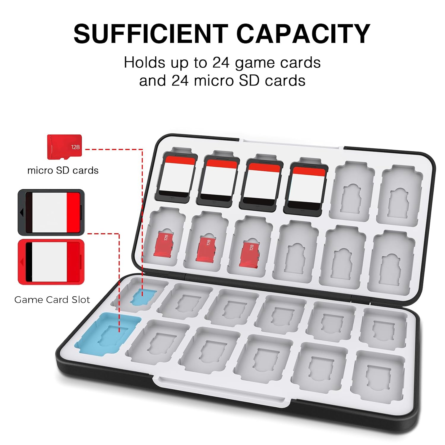 ESTUCHE PARA TARJETAS DE JUEGO HEIYING COMPATIBLE CON NINTENDO SWITCH 2 24 TARJETAS - 2
