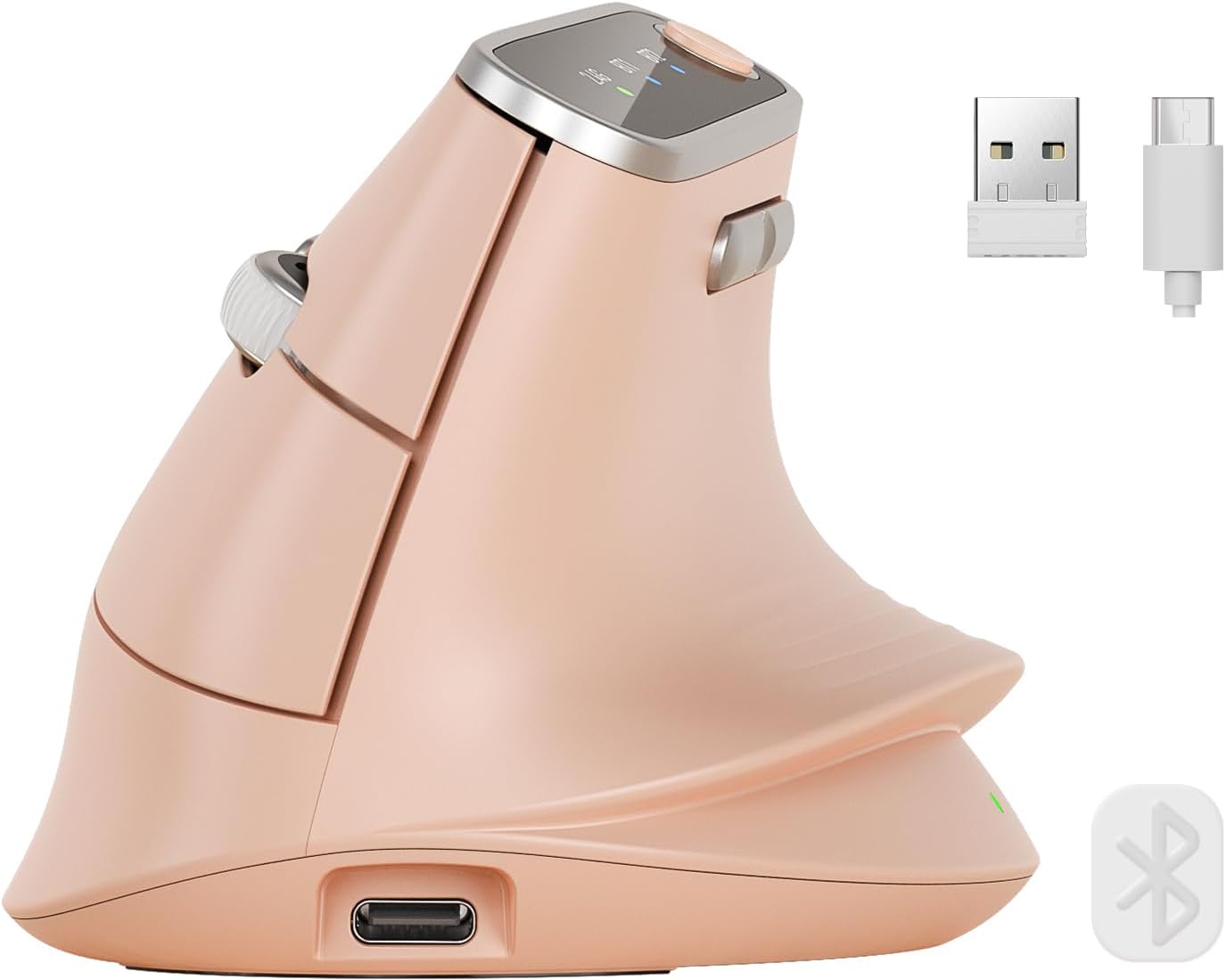 MOUSE ERGONÓMICO VERTICAL INALÁMBRICO SABLUTE MAM4 CON CAMBIO ENTRE 3 DISPOSITIVOS - 1