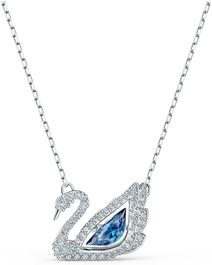 COLLAR SWAROVSKI DANCING SWAN CON ACABADO EN RODIO - 1