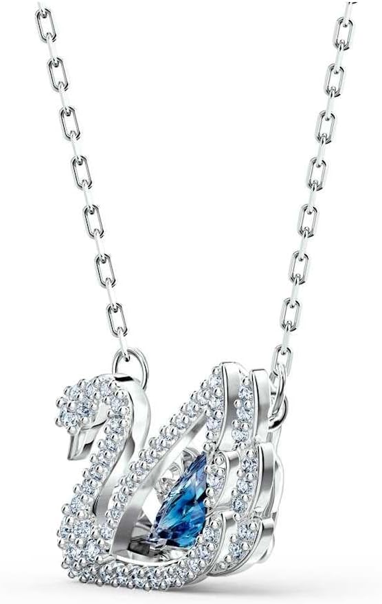 COLLAR SWAROVSKI DANCING SWAN CON ACABADO EN RODIO - 4