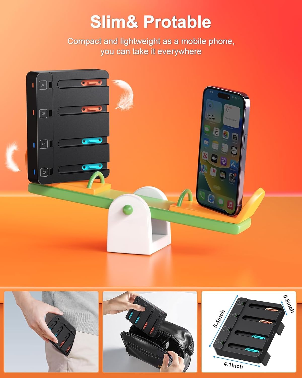 CARGADOR PARA CONTROLES JOYCON FYOUNG SWITCH 2 EN 1 - 5