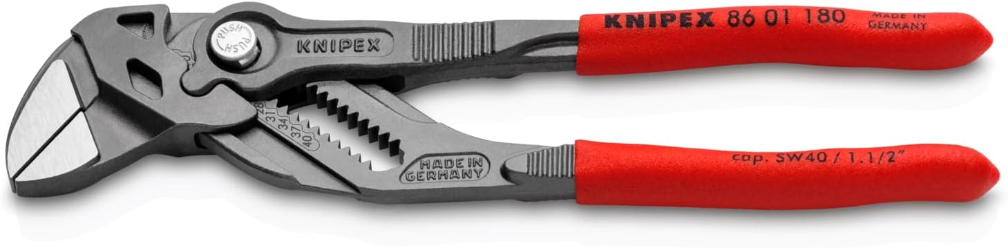 ALICATE CAIMÁN KNIPEX 8601180 7 1/4 PULGADAS ACABADO NEGRO - 2