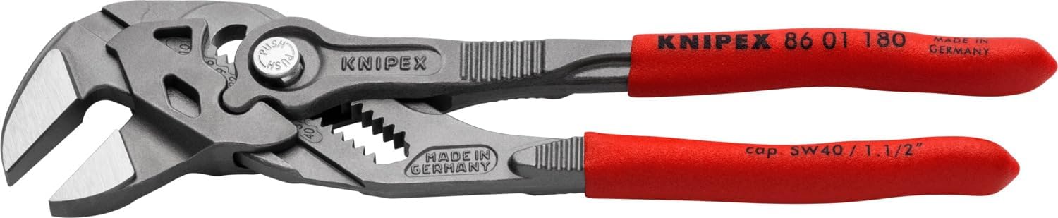 ALICATE CAIMÁN KNIPEX 8601180 7 1/4 PULGADAS ACABADO NEGRO - 3
