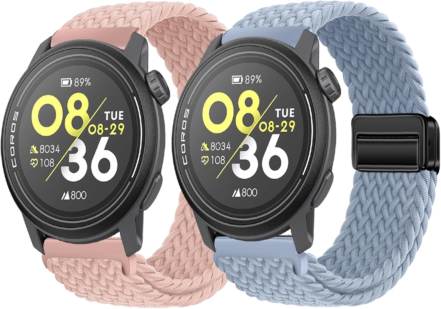 PULSERAS HARIKIRI 2 PACK NYLON MAGNÉTICO PARA COROS PACE 4/3/APEX 2 PRO/APEX PRO/APEX46MM - 1