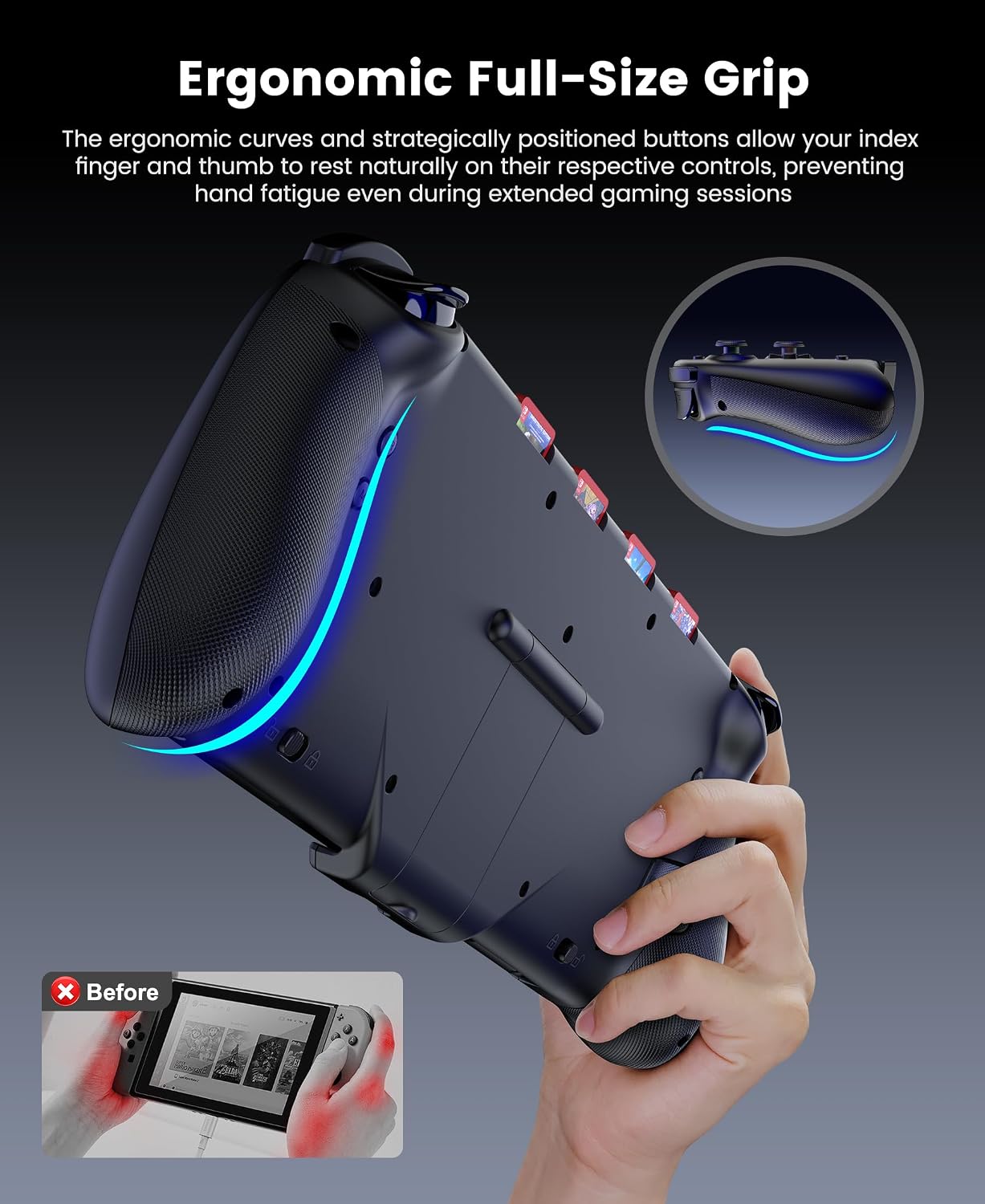 CONTROL INALÁMBRICO GAMMEEFY JC400 GEN 2 PARA SWITCH 2 CON JOYSTICKS HALL EFFECT - 2