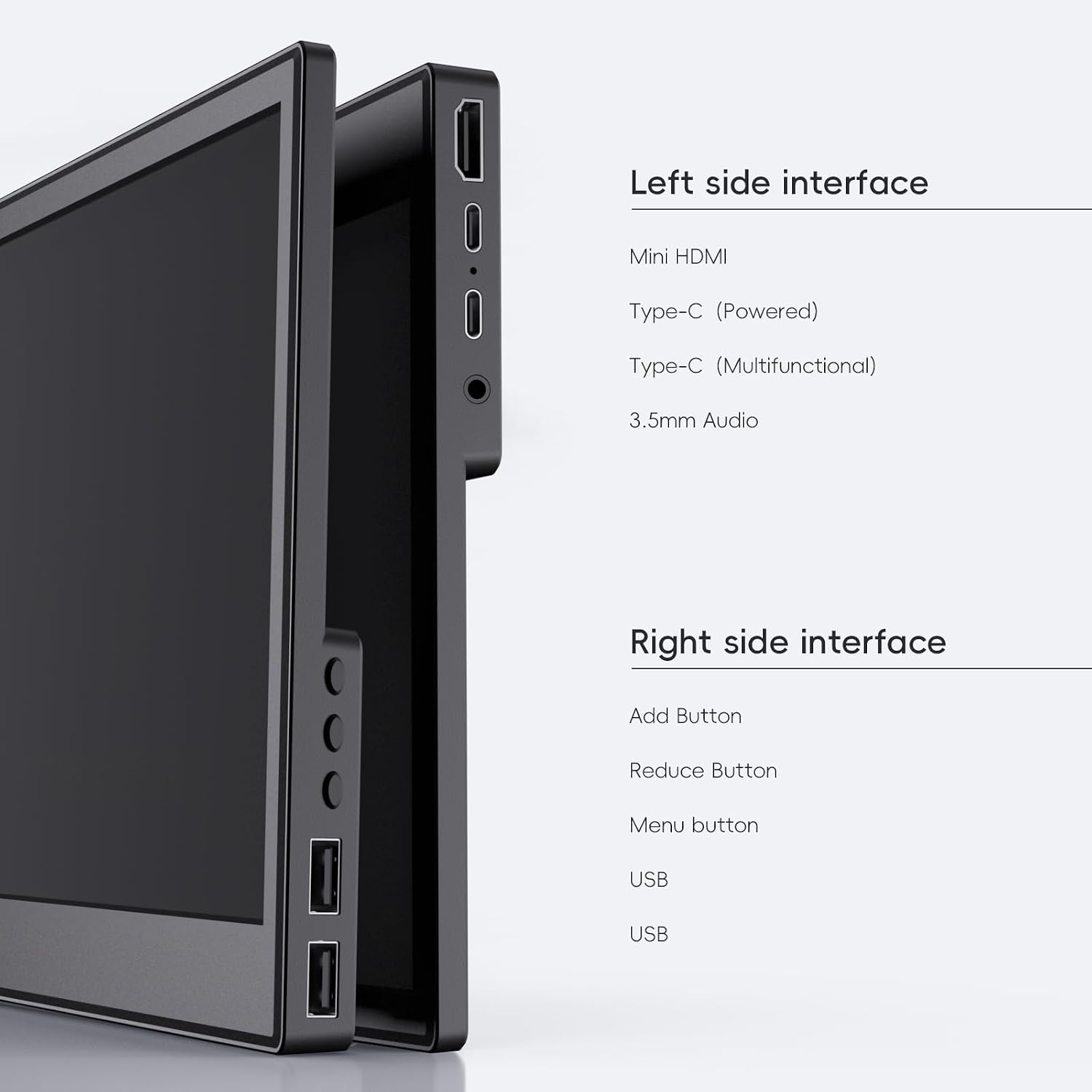 MONITOR PORTÁTIL JUSTTHINK 11.6 PULGADAS ULTRA DELGADO - 3