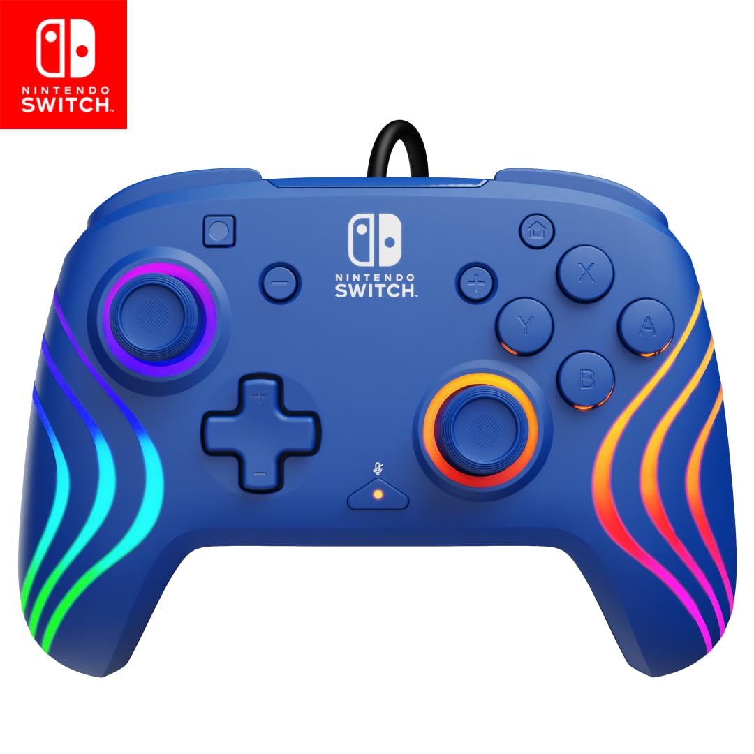 CONTROL PARA NINTENDO SWITCH PDP AFTERGLOW WAVE WIRED RGB - 1