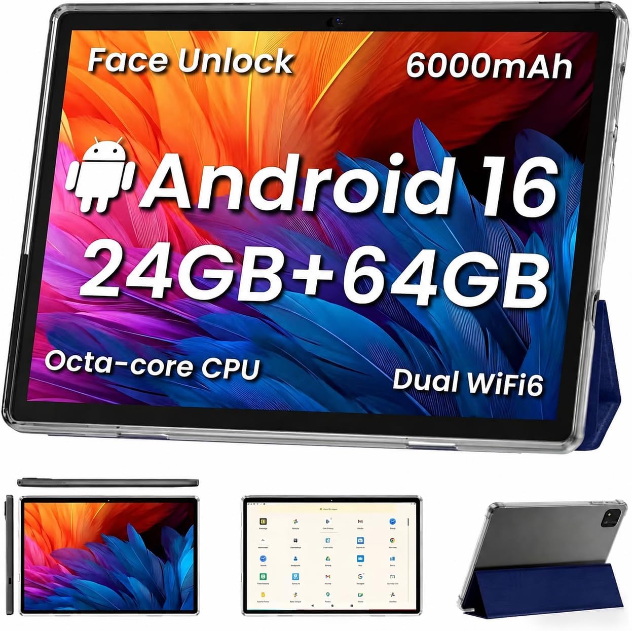 TABLET TUOHAITIME ANDROID 16 10 PULGADAS OCTA CORE AZUL - 1