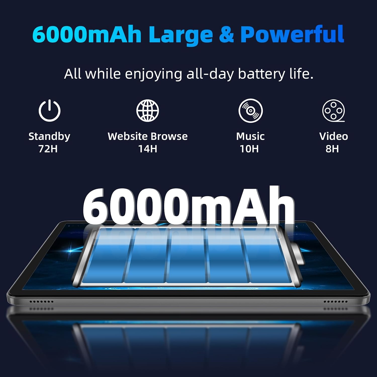 TABLET TUOHAITIME ANDROID 16 10 PULGADAS OCTA CORE AZUL - 3