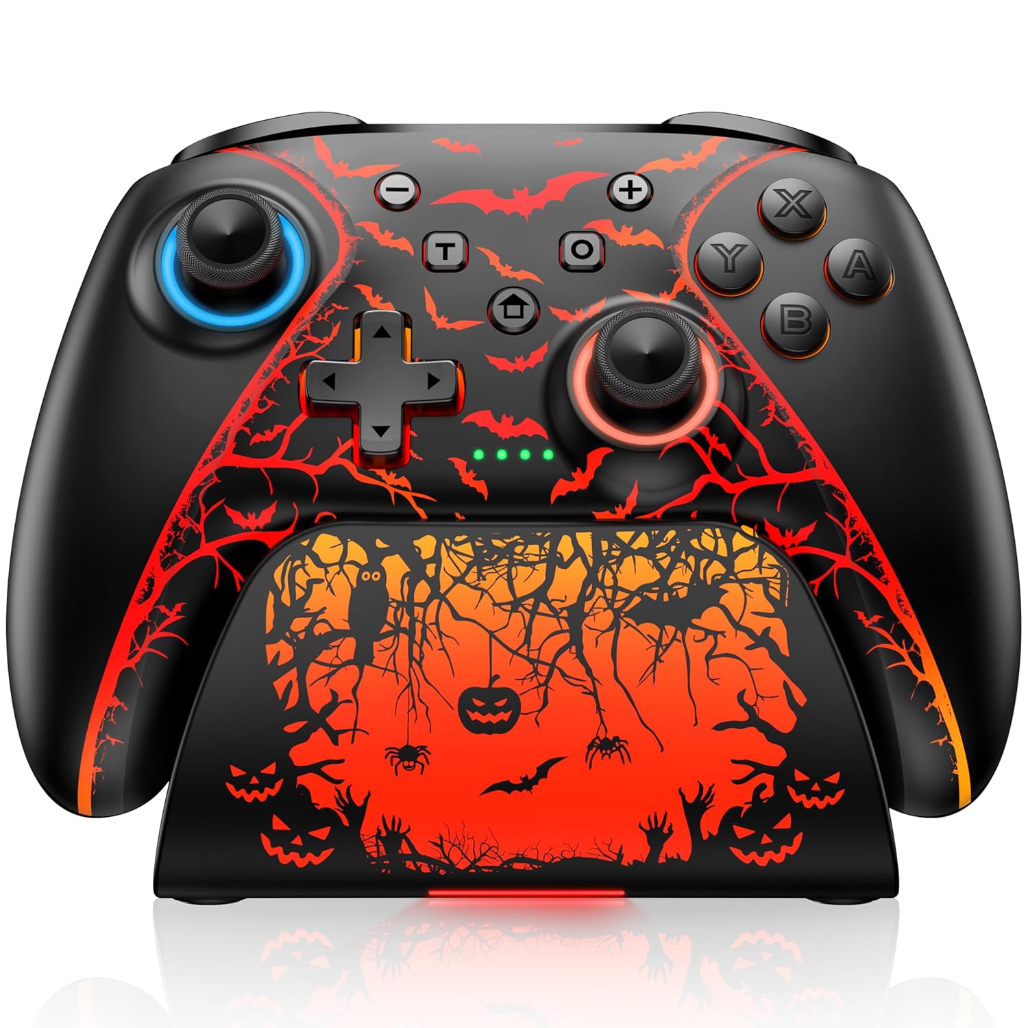 CONTROL INALÁMBRICO SPICAN SWITCH 2 PRO CON BASE DE CARGA Y LUZ RGB PUMPKIN GLOW - 1
