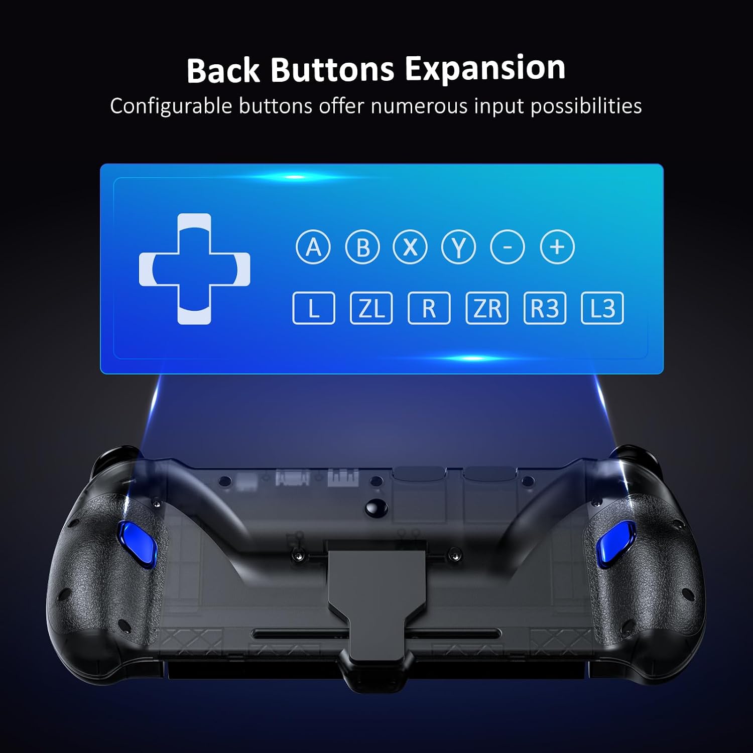 MANDO NEXIGO HALL EFFECT GRIPCON CON SOPORTE Y SALIDA HDMI PARA SWITCH/SWITCH OLED, NEGRO - 4