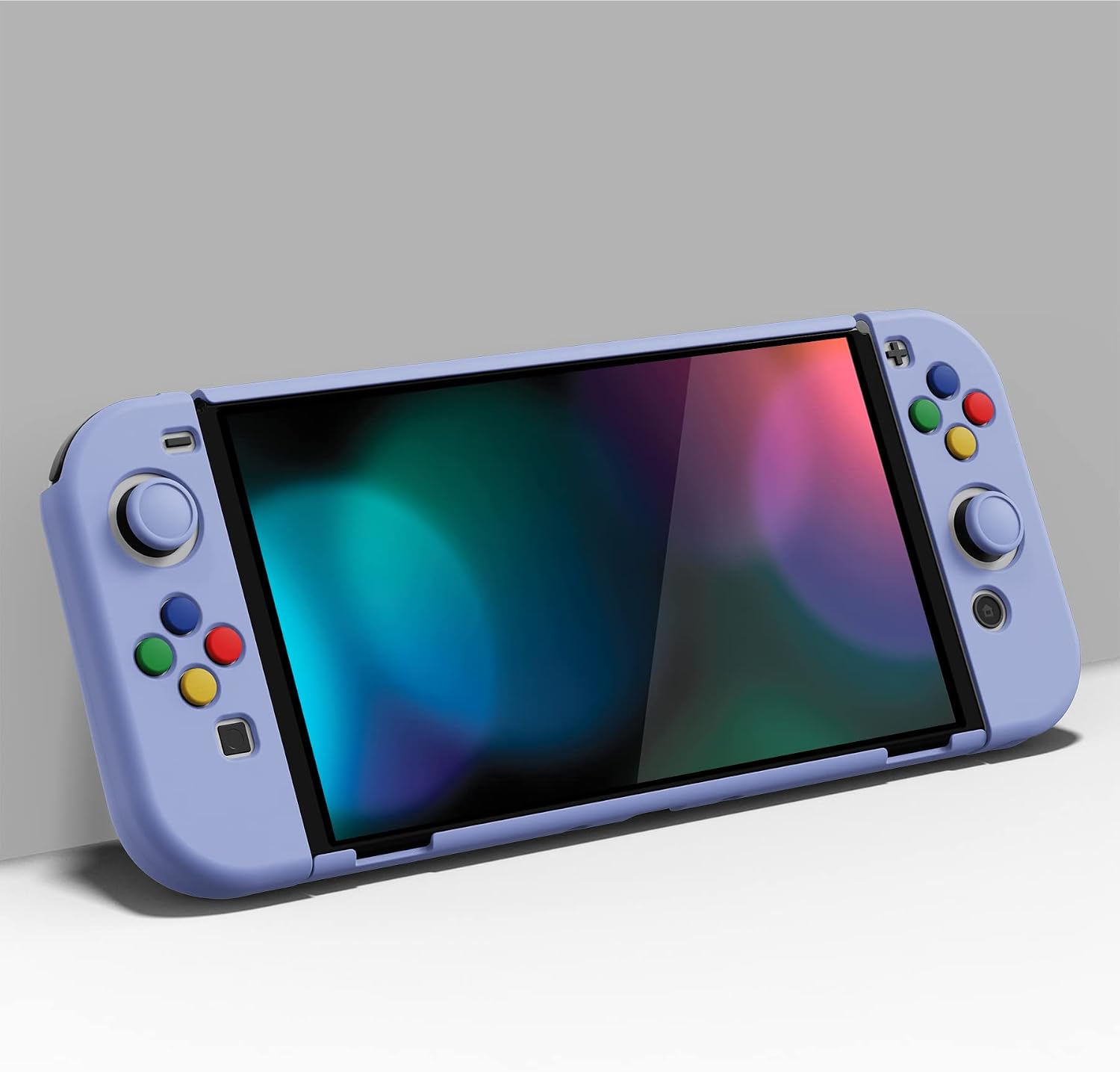 FUNDA PROTECTORA PLAYVITAL ALTERGRIPS PARA NINTENDO SWITCH OLED COLOR VIOLETA CLARO - 4