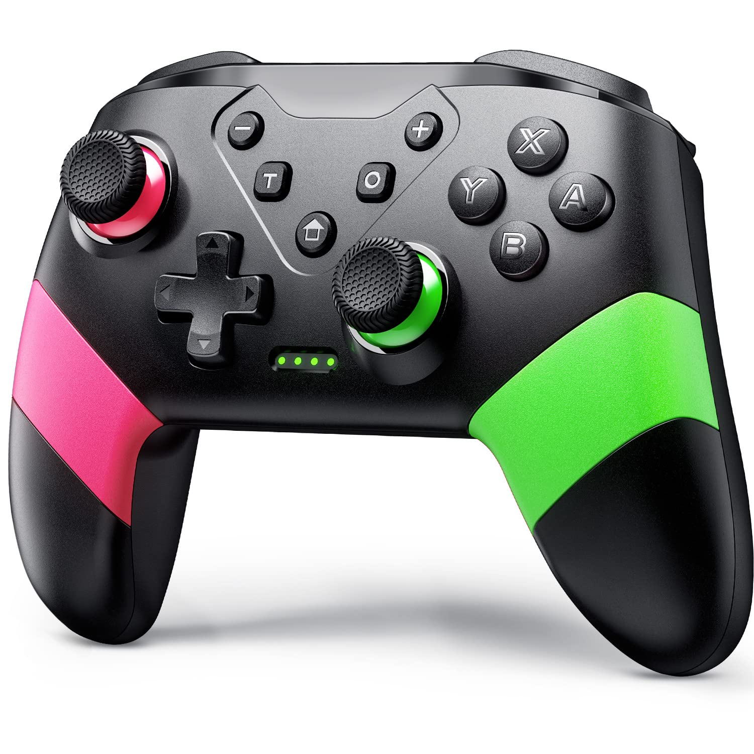 MANDO PARA SWITCH VOYEE PRO ROSADO-VERDE - 1