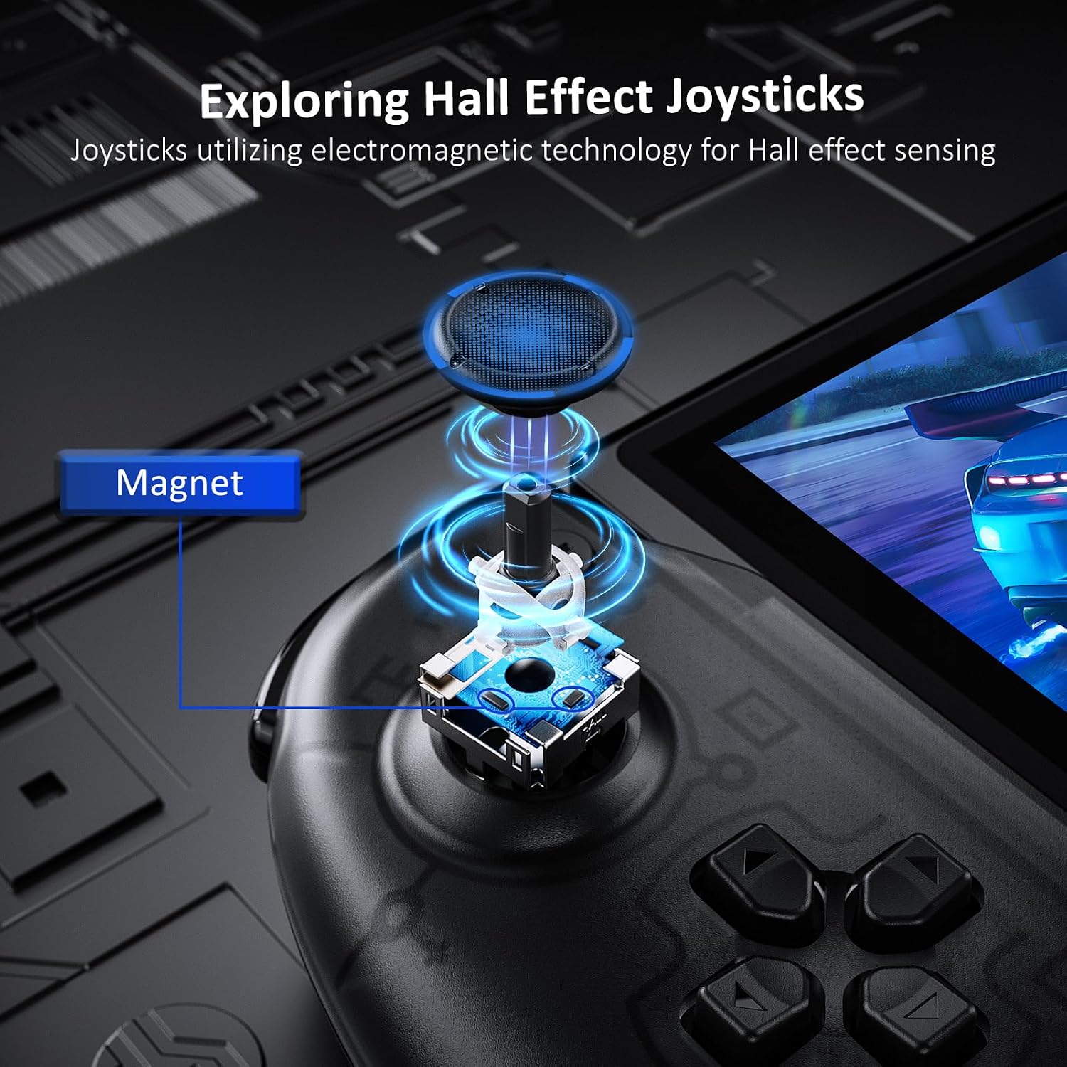 MANDO NEXIGO HALL EFFECT GRIPCON CON SOPORTE Y SALIDA HDMI PARA SWITCH/SWITCH OLED, NEGRO - 2