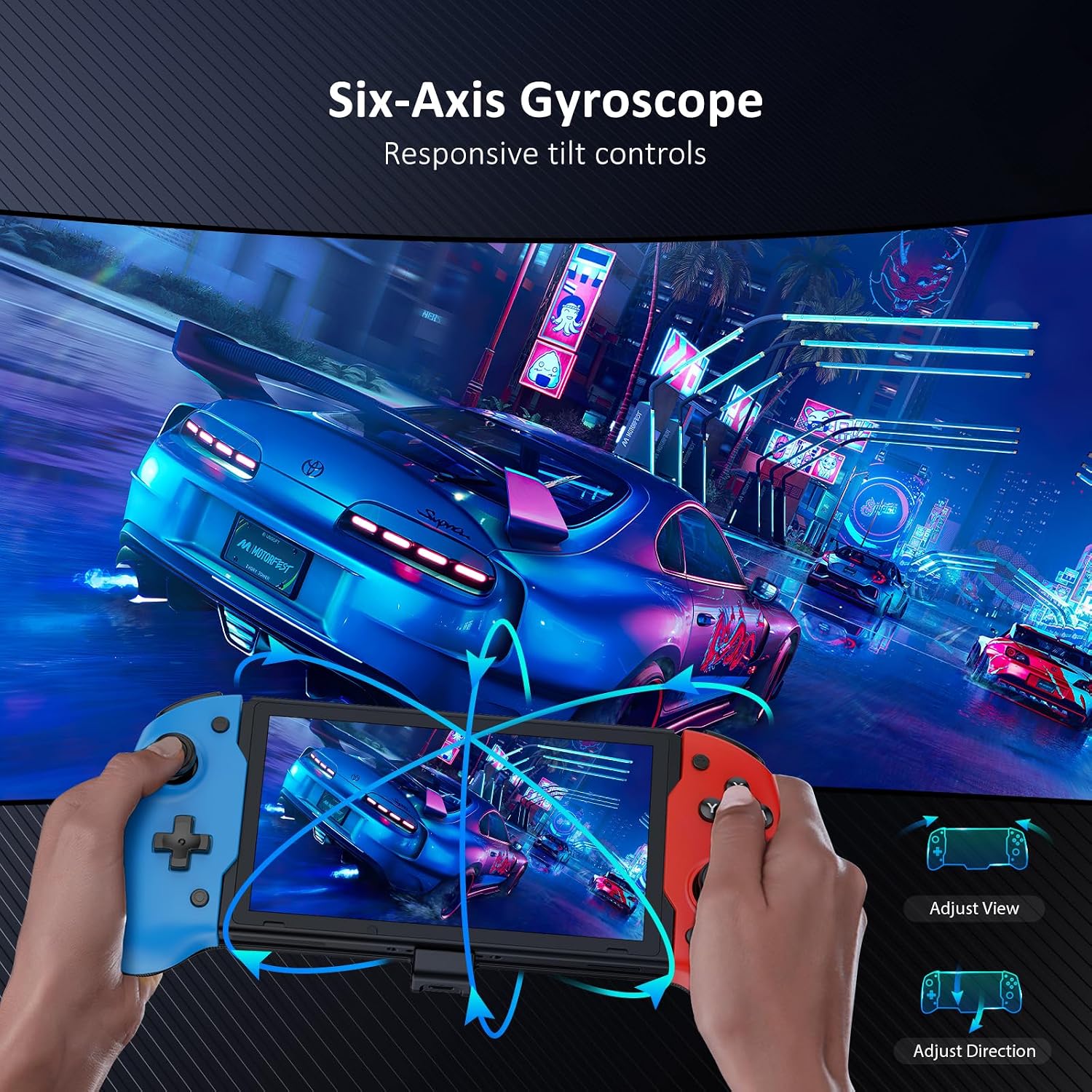 MANDO NEXIGO HALL EFFECT GRIPCON CLASSIC PARA NINTENDO SWITCH/SWITCH OLED - 4