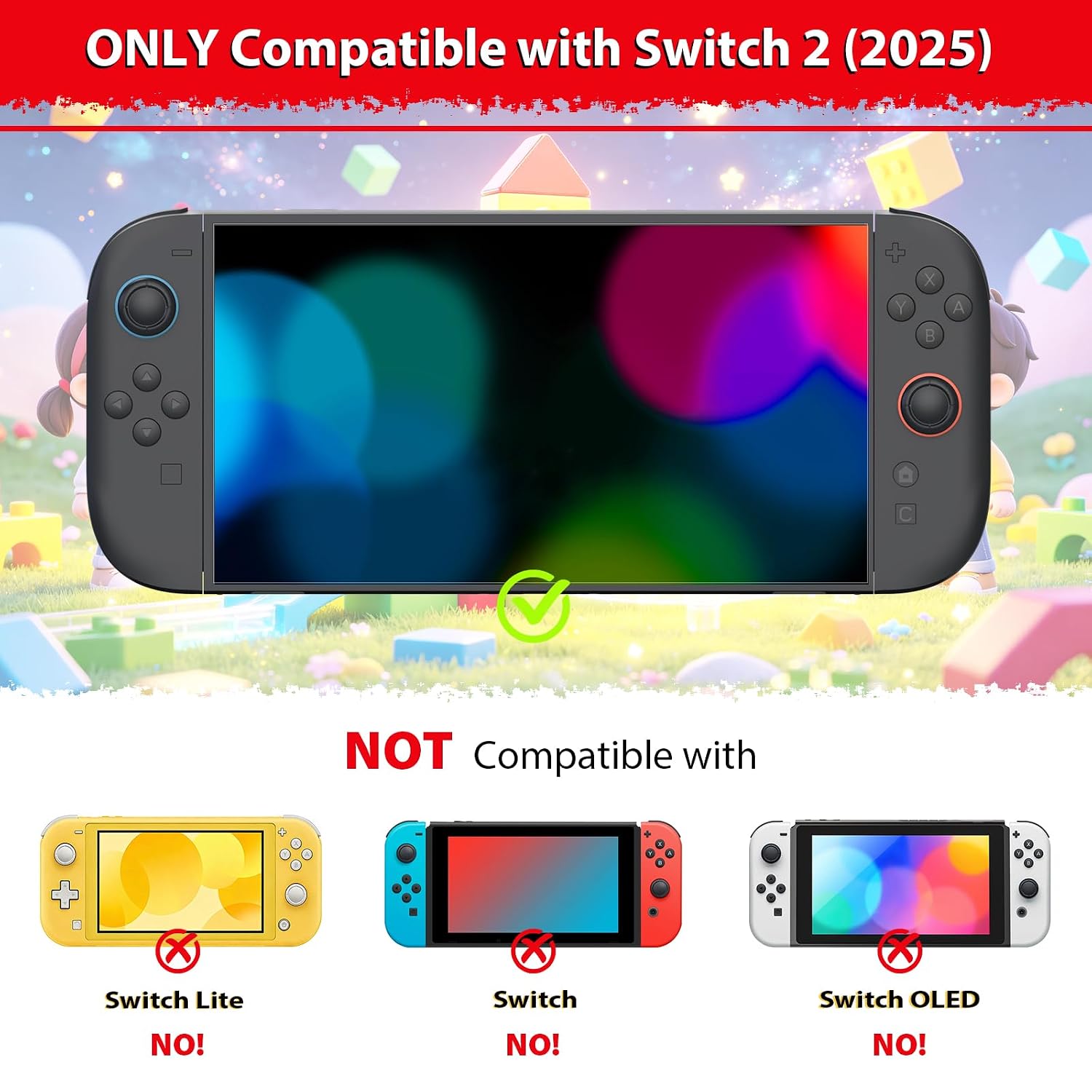 JOYSTICK DE REEMPLAZO PARA JOYCON NINTENDO SWITCH 2 PACK AZUL/ROJO - 2