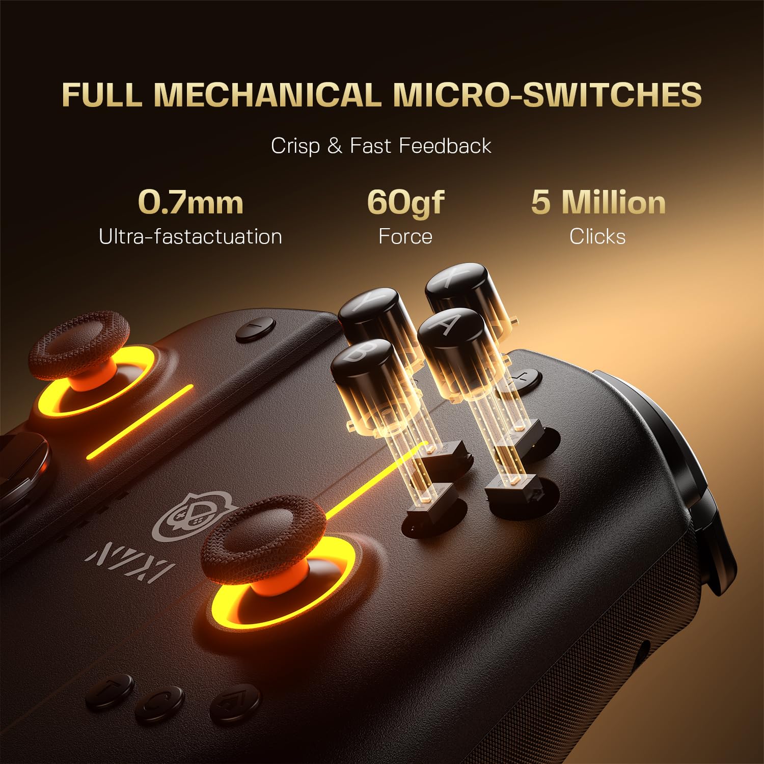 MANDO NYXI HYPERION 3 PARA SWITCH 2 INALÁMBRICO CON GIROSCOPIO 9 EJES Y BOTONES MECÁNICOS - 4
