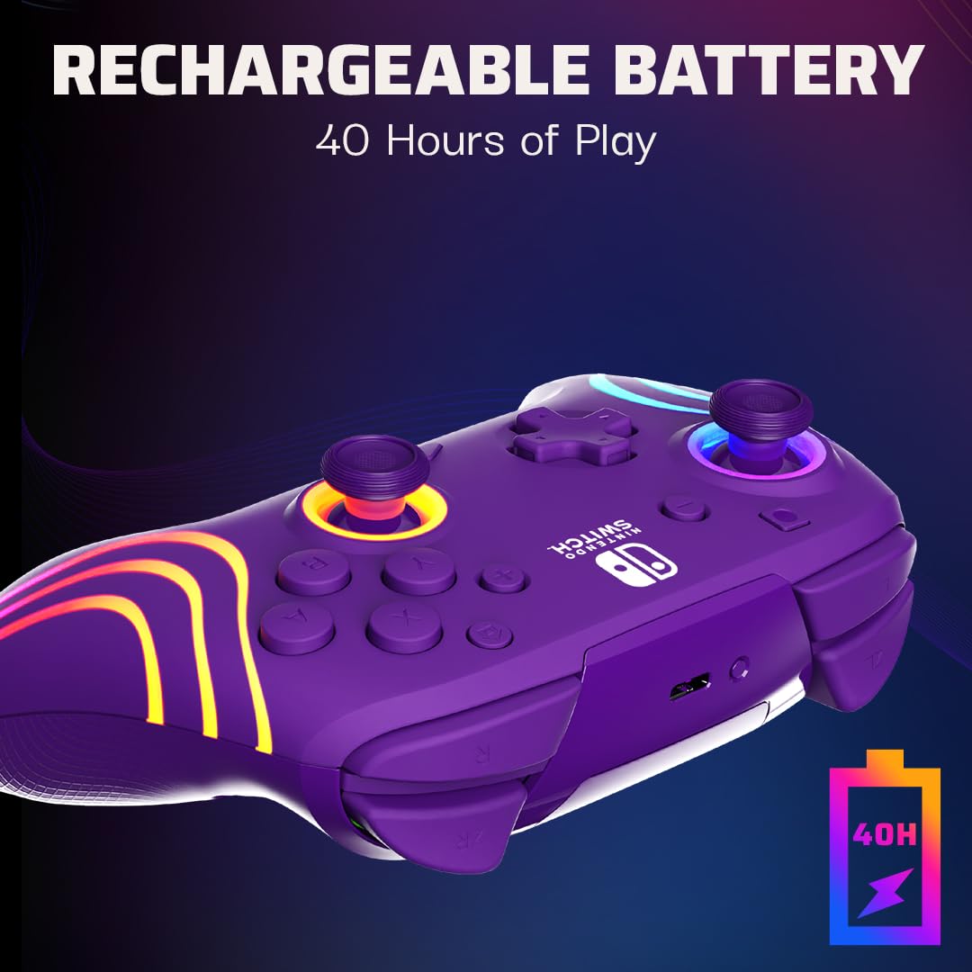 MANDO INALÁMBRICO PDP AFTERGLOW WAVE RGB PARA NINTENDO SWITCH 2 - 4
