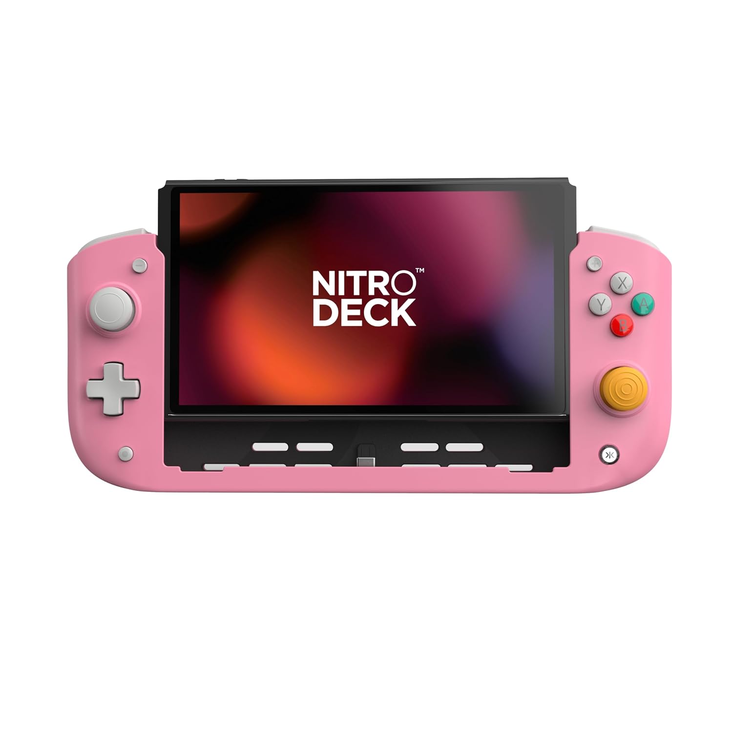 MANDO CRKD NITRO DECK PARA NINTENDO SWITCH Y SWITCH OLED RETRO ROSADO - 1