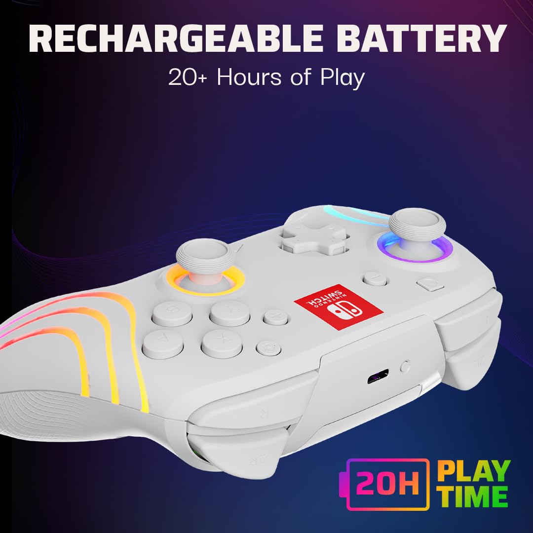 MANDO PDP AFTERGLOW WAVE WIRELESS RGB PARA NINTENDO SWITCH 2 - 3