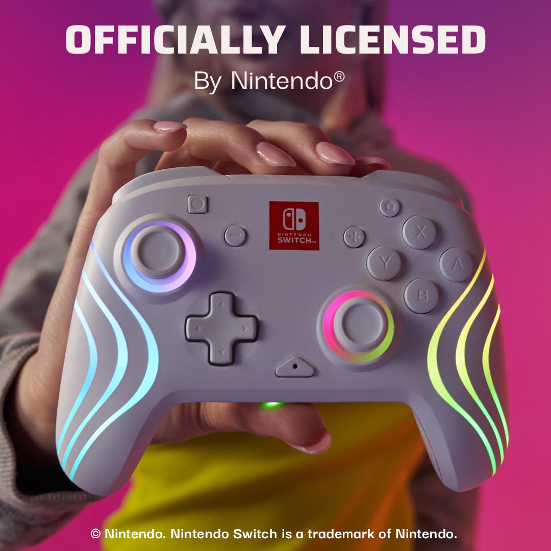 MANDO PDP AFTERGLOW WAVE WIRELESS RGB PARA NINTENDO SWITCH 2 - 5