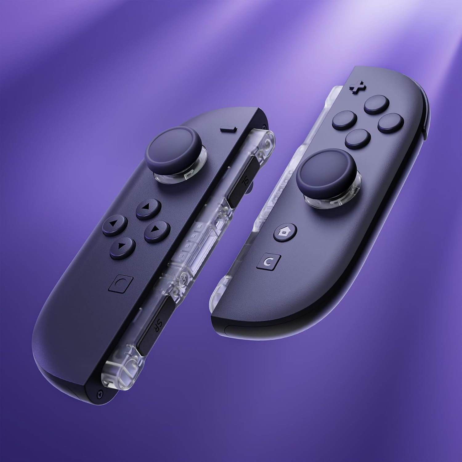 ACCESORIOS DE REEMPLAZO EXTREMERATE PARA NINTENDO SWITCH 2 JOYSTICK 3D Y BOTONES LATERALES TRANSPARENTE - 4
