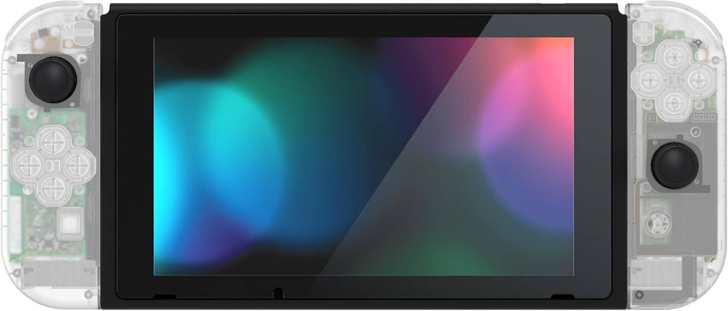 CARCASA Y BOTONES EXTREMERATE PARA NINTENDO SWITCH VERDE FOSFORESCENTE - 5