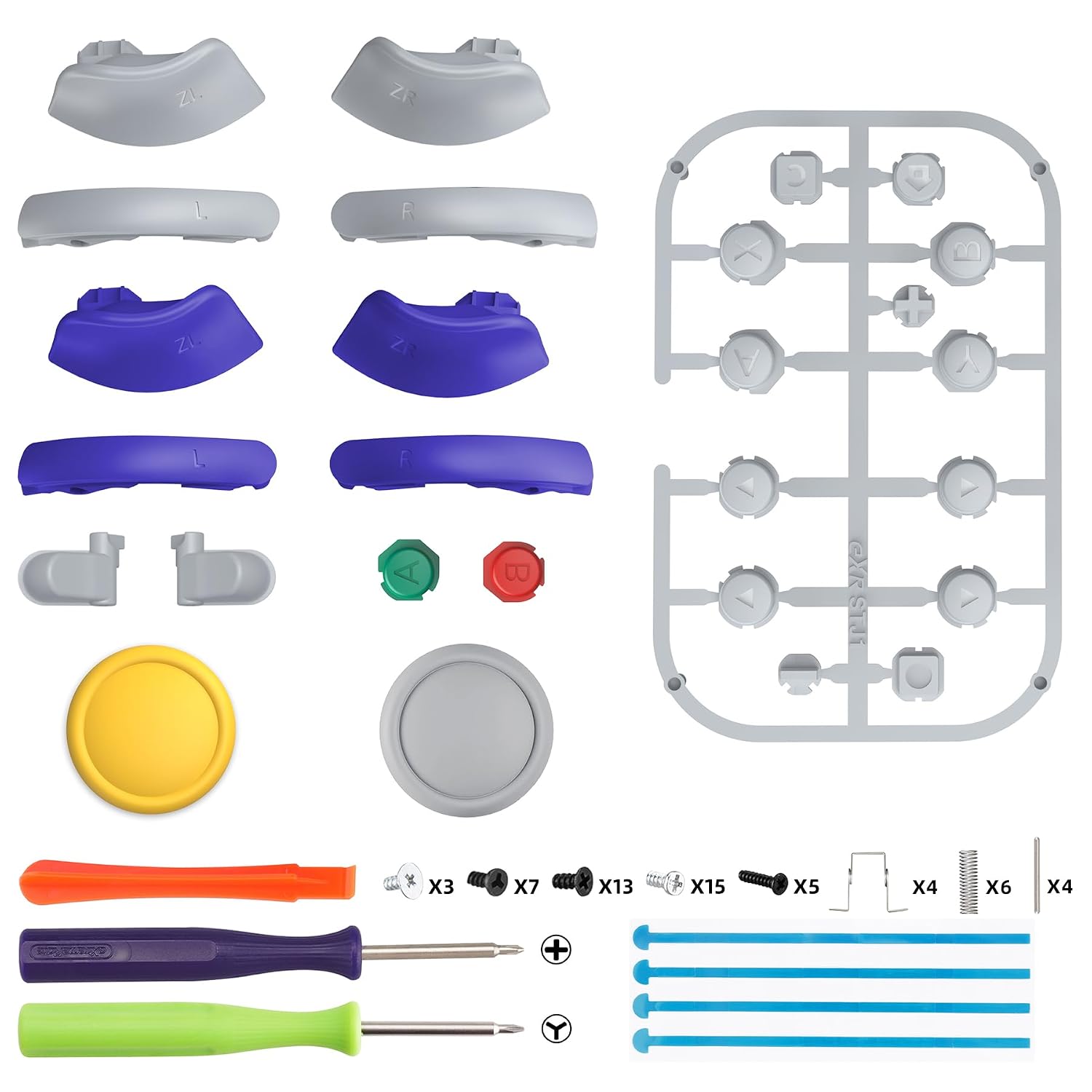 SET COMPLETO DE BOTONES DE REEMPLAZO EXTREMERATE PARA SWITCH 2 JOYCON - 2