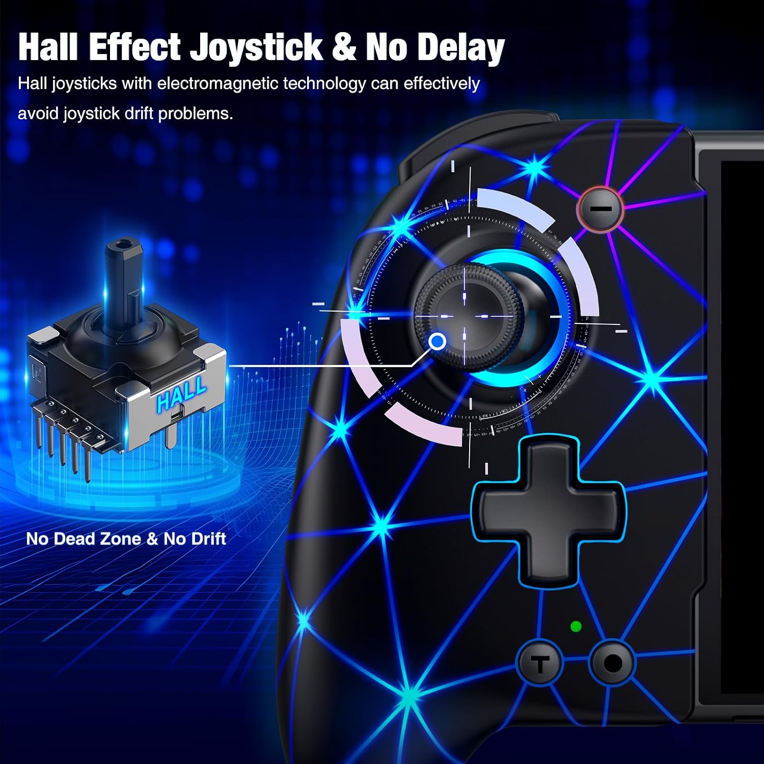 CONTROL INALÁMBRICO SPICAN PARA NINTENDO SWITCH BLACK-STELLAR GRID - 2