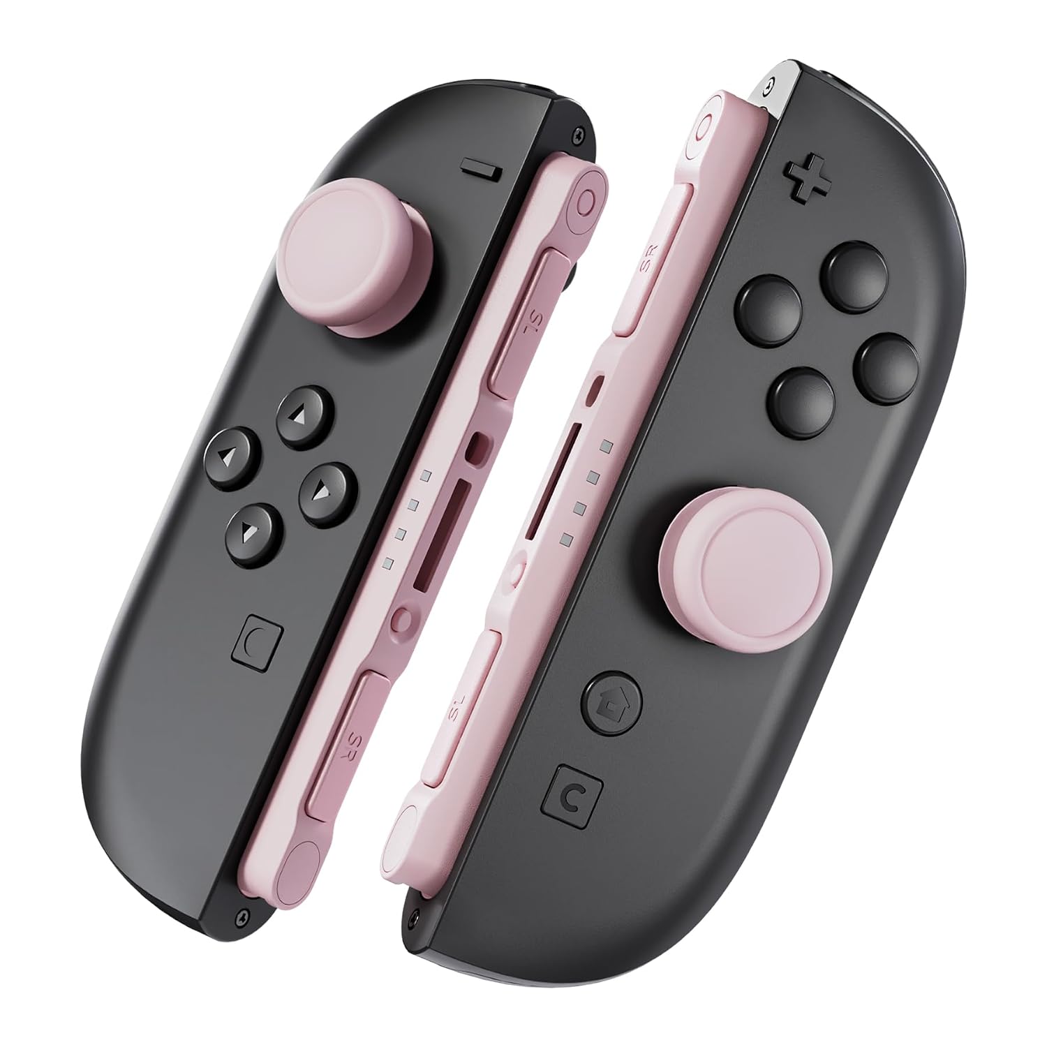 SET DE REEMPLAZO JOYSTICK 3D Y BOTONES LATERALES EXTREMERATE PARA NINTENDO SWITCH 2 COLOR ROSA FLOR DE CEREZO - 3