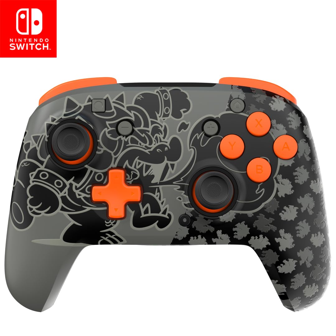 CONTROL INALÁMBRICO PDP REMATCH GLOW PARA NINTENDO SWITCH PRO BOWSER BLACKOUT - 1