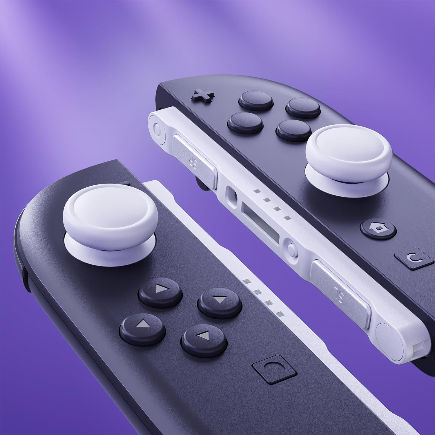 SET DE REEMPLAZO PARA JOYSTICK 3D Y BOTONES LATERALES EXTREMERATE PARA NINTENDO SWITCH 2 BLANCO - 5