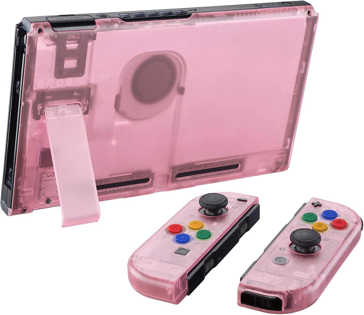 CARCASA Y BOTONES DE REEMPLAZO EXTREMERATE PARA NINTENDO SWITCH CHERRY PINK - 4