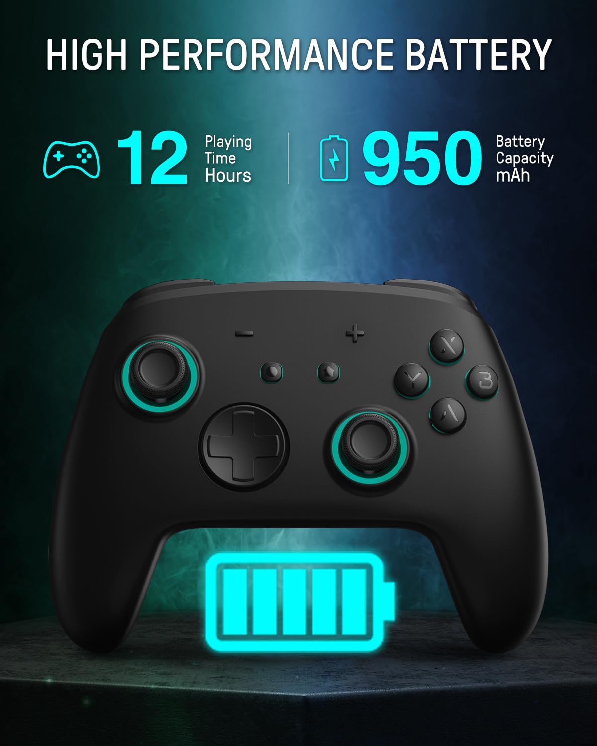 MANDO SWITCH FUNLAB FIREFLY PRO Z-TEAL PARA SWITCH OLED/2 - 5