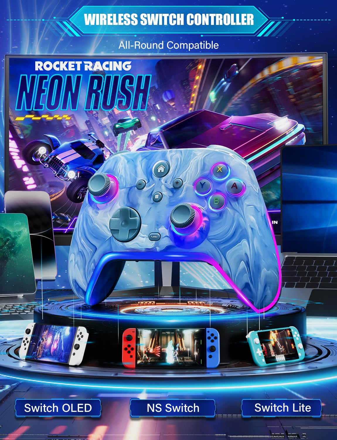 MANDO INALÁMBRICO ZRZLMVP PARA NINTENDO SWITCH/OLED/LITE/SWITCH 2 - 2