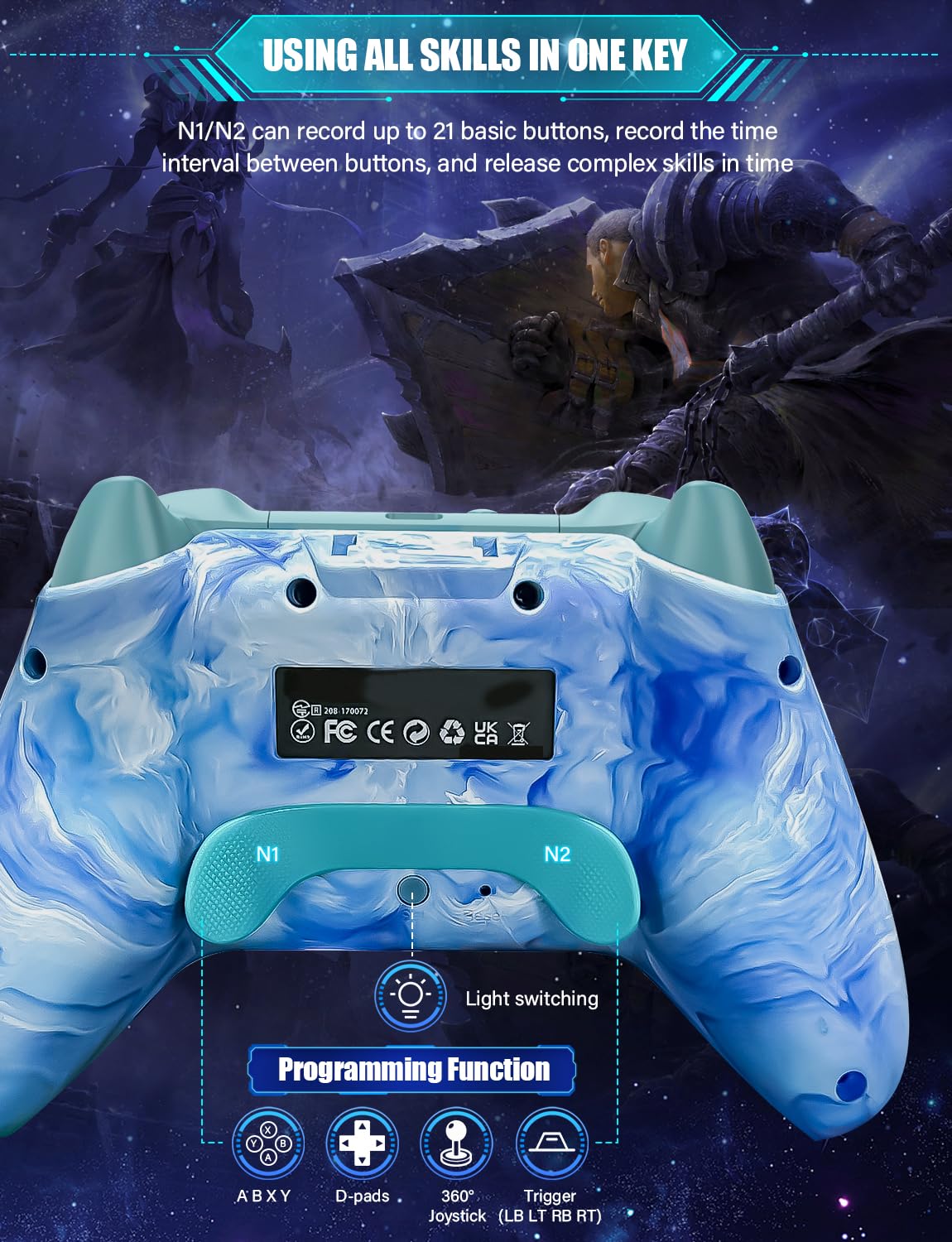 MANDO INALÁMBRICO ZRZLMVP PARA NINTENDO SWITCH/OLED/LITE/SWITCH 2 - 4