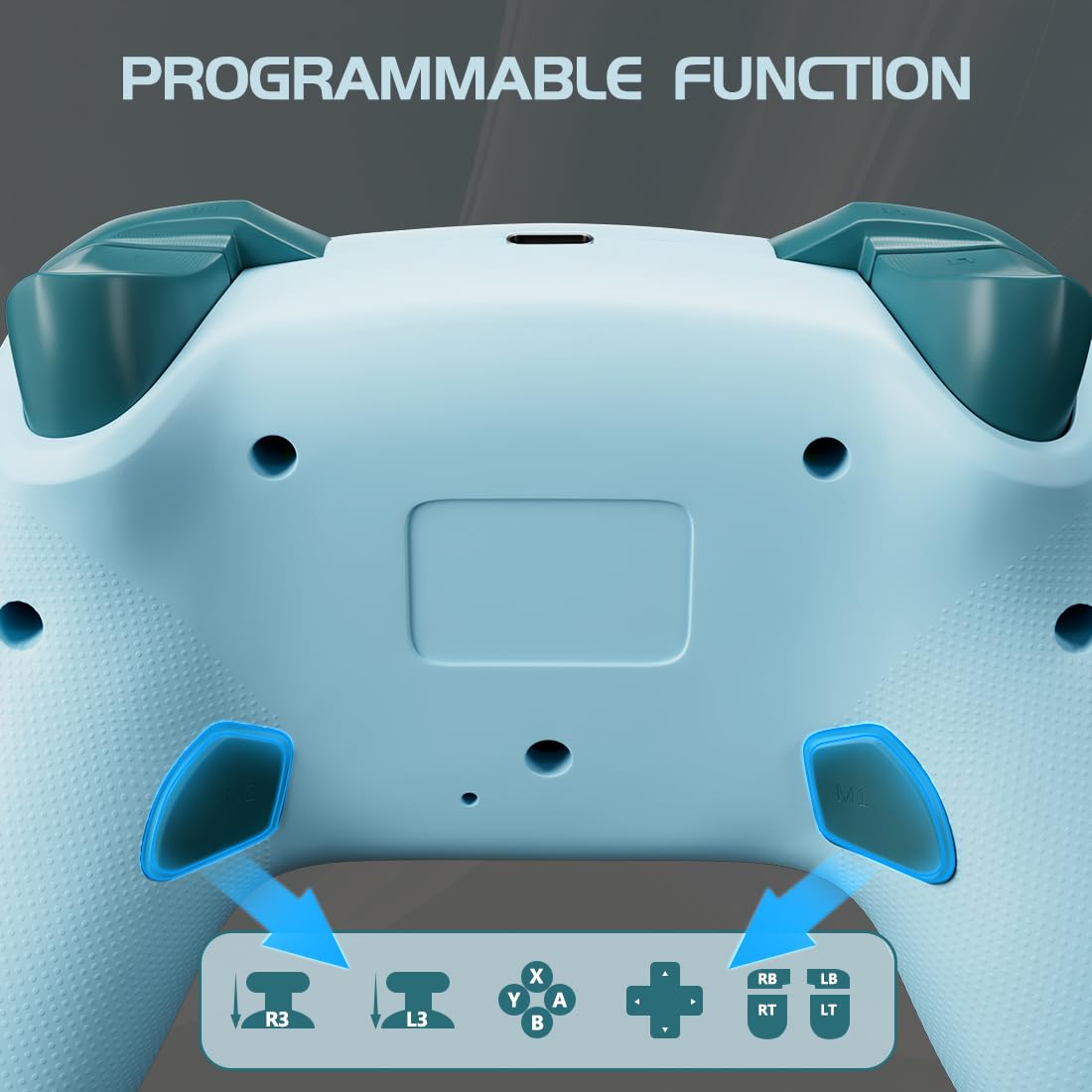 CONTROL INALÁMBRICO PARA SWITCH KUJIAN LAKE BLUE - 5