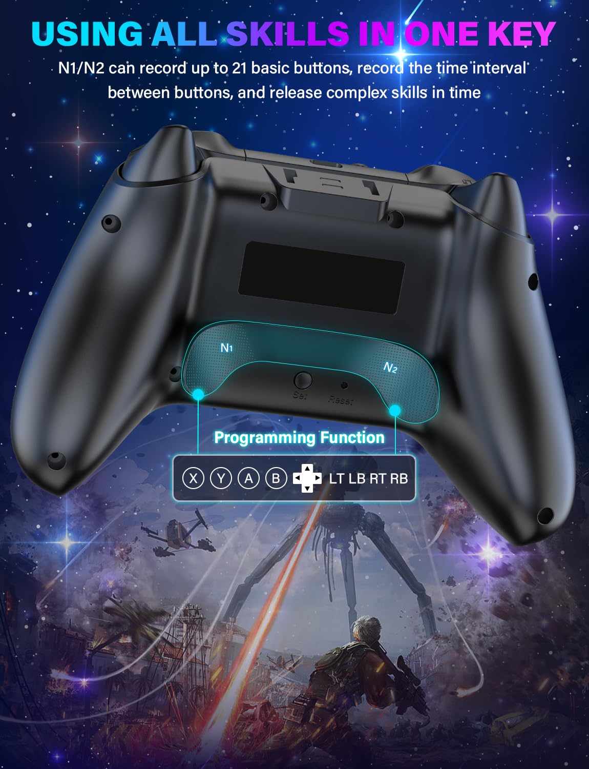 MANDO INALÁMBRICO ZRZLMVP PARA NINTENDO SWITCH/SWITCH OLED/SWITCH LITE/SWITCH 2 - 4