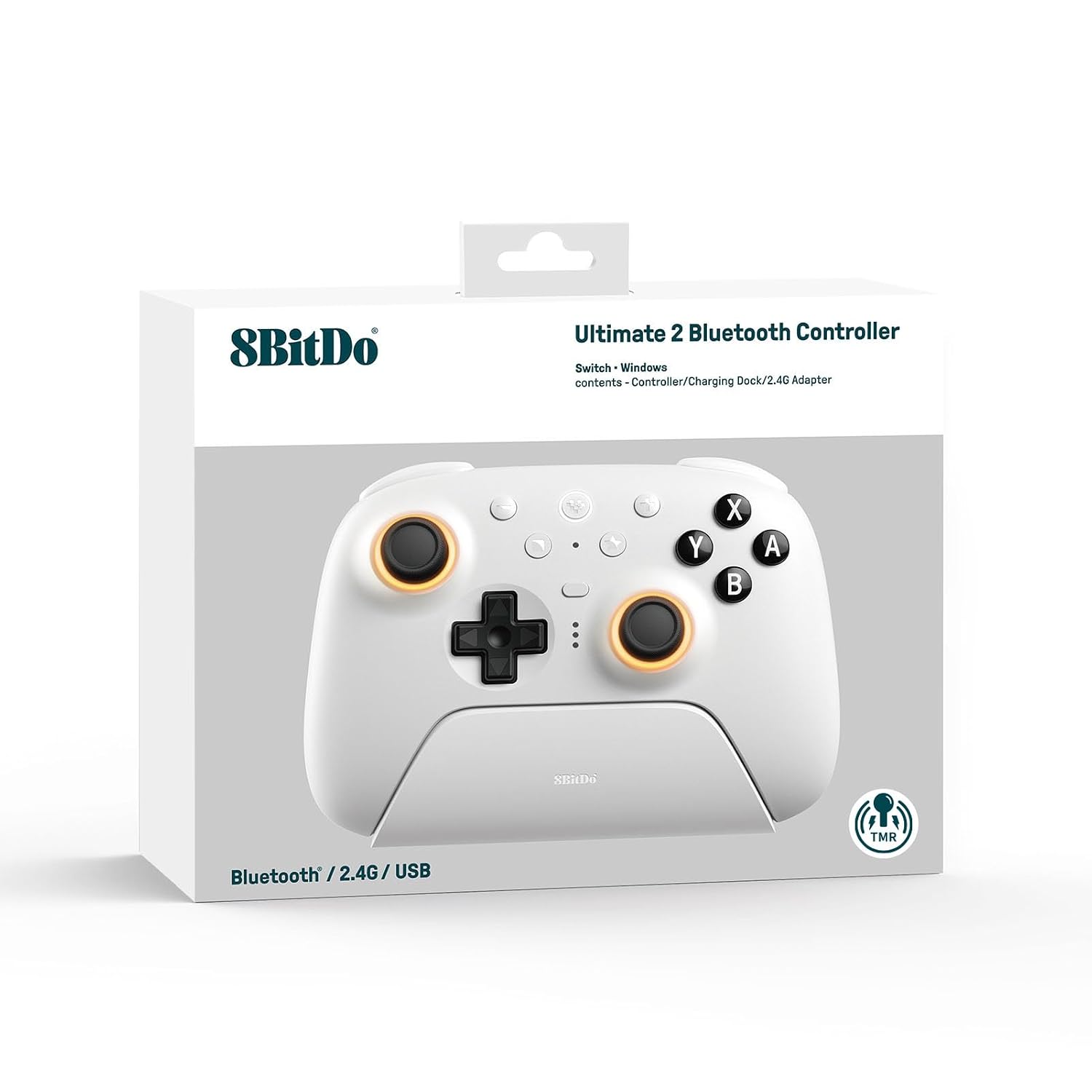 MANDO 8BITDO ULTIMATE 2 BLUETOOTH PARA SWITCH Y PC WINDOWS BLANCO - 5