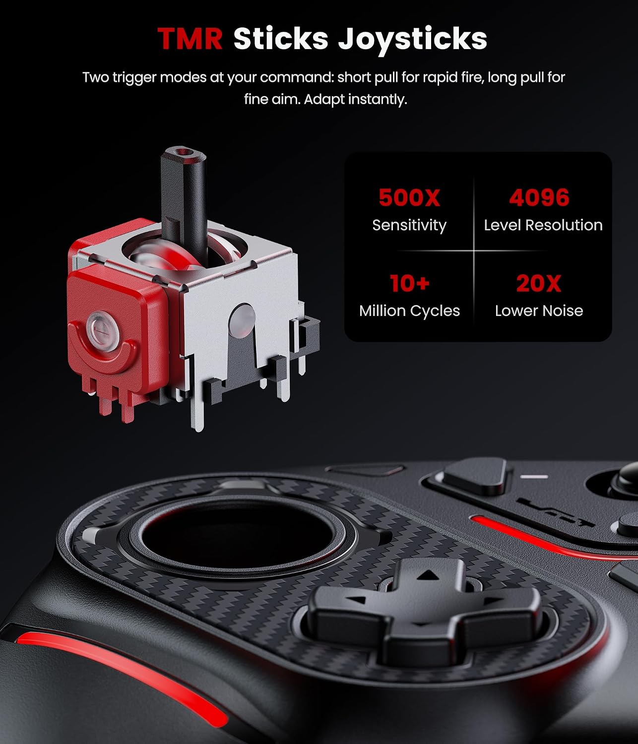 MANDO SVETAECHO SWITCH 2 PRO CON JOYSTICKS TMR Y BASE DE CARGA - 2