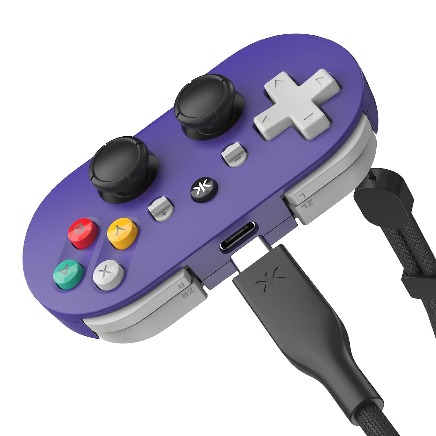 MANDO INALÁMBRICO CRKD ATOM+ MINI RETRO PÚRPURA COMPATIBLE CON NINTENDO SWITCH 2, SWITCH OLED, IOS, ANDROID, PC Y SMART TV - 5
