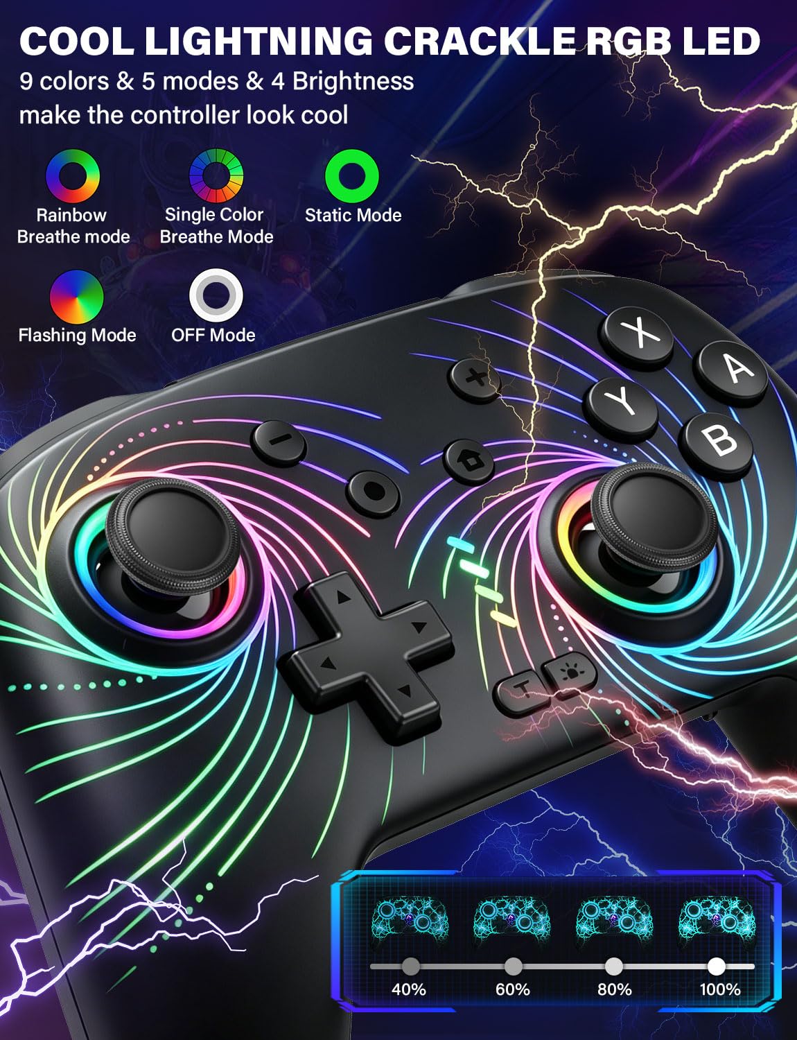 MANDO INALÁMBRICO ZRZLMVP PARA NINTENDO SWITCH/OLED/LITE/SWITCH 2 - 3