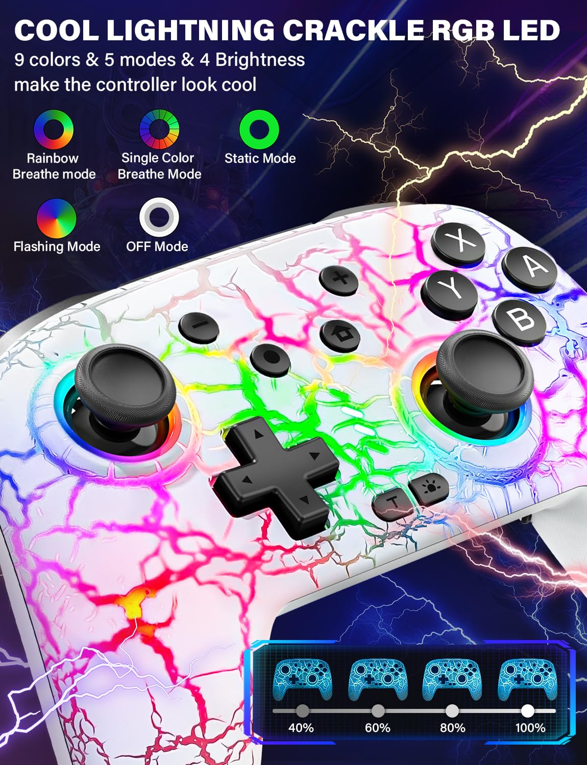 CONTROL INALÁMBRICO ZRZLMVP PARA NINTENDO SWITCH/OLED/LITE - 3