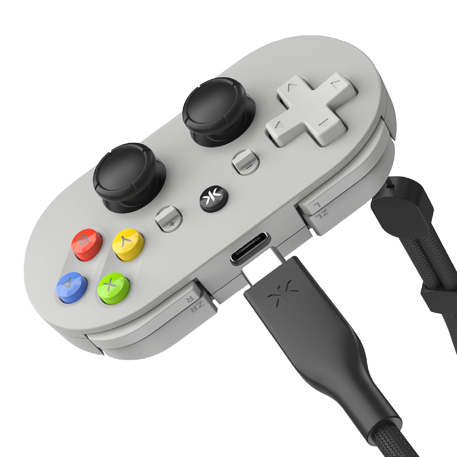 MANDO INALÁMBRICO MINI CRKD ATOM+ PAL GREY COMPATIBLE CON NINTENDO SWITCH 2, SWITCH OLED, IOS, ANDROID, PC Y SMART TV - 5