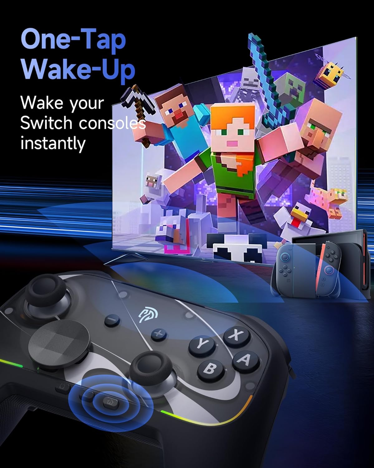 MANDO INALÁMBRICO EASYSMX S10 ELITE PARA SWITCH 2 CON FUNCIÓN ONE-KEY WAKE-UP - 2
