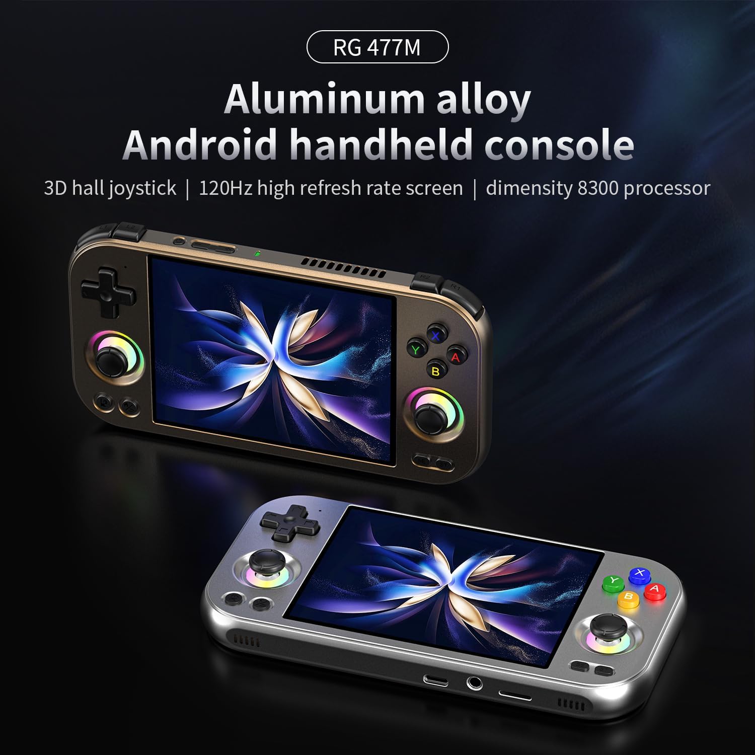 CONSOLA PORTÁTIL AIVUIDBS RG477M ALUMINIO ANDROID 14 128GB PLATA - 2